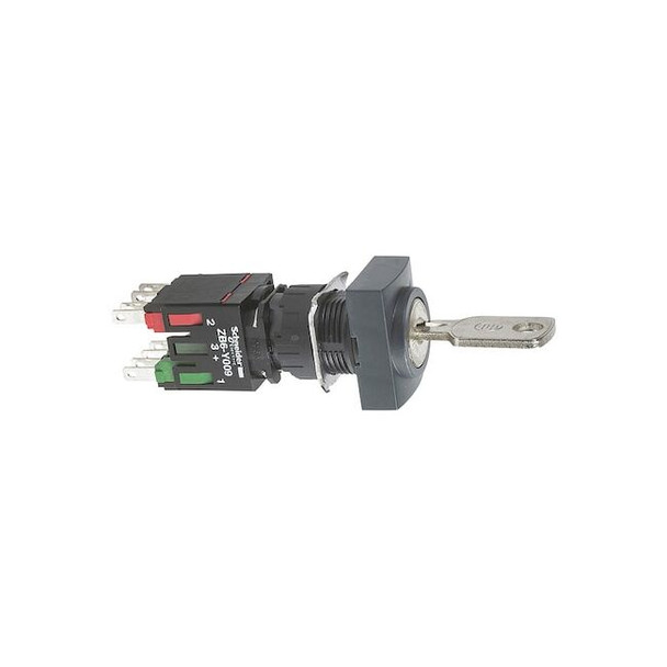 Schneider Electric SelectorSwitch,Keyed,Non-Illum,2Pos,16mm XB6DGC5B