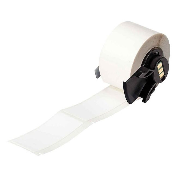 Brady Wraparound Label, White, Vinyl, 1 in W M6-21-498