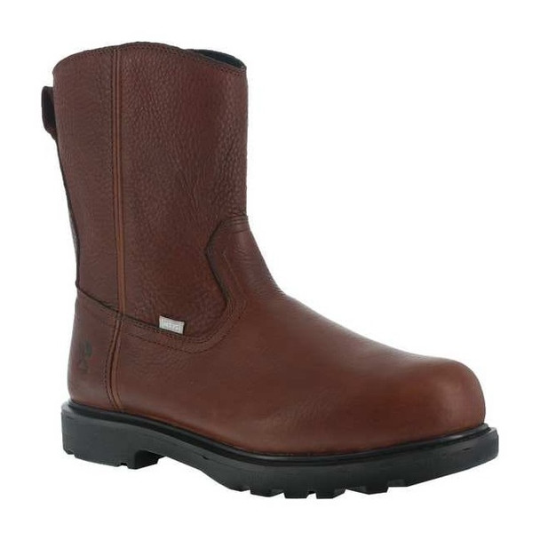 Hauler, Men's Wellington Boot, 8.5, W, Leather, 10 in Height, Brown