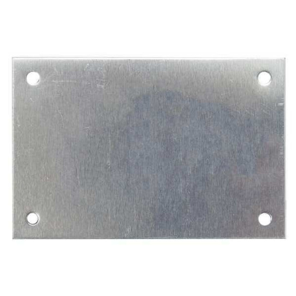 C.H. Hanson Blank Tag, Aluminum, 2 in H x 3 in W, Silver, Rectangle, 10 PK 43072