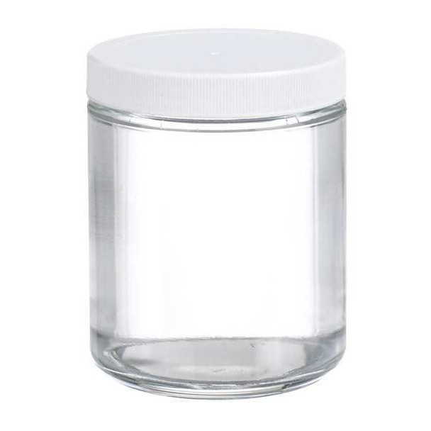 Wheaton Jar,250 mL,94 mm H,Clear,PK12 W216910 Wheaton Jar,250 mL,94 mm H,Clear,PK12 W216910