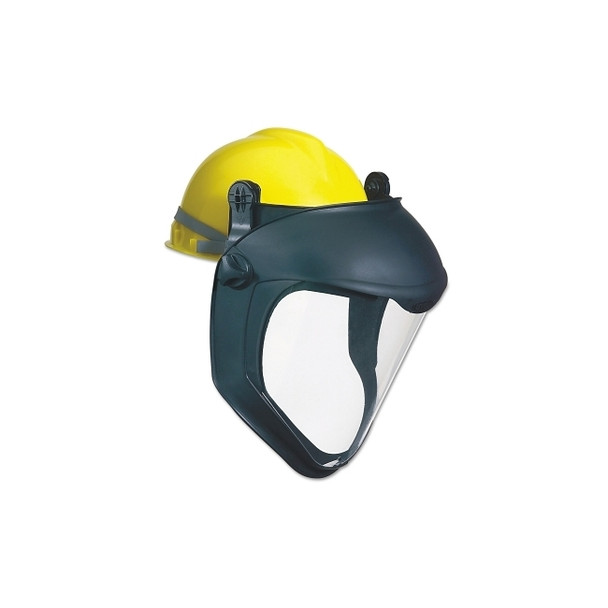 Bionic® Face Shield with Hard Hat Adapter, Uncoated, Clear