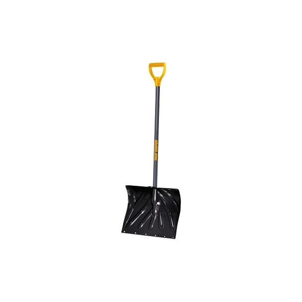Poly Combo D-Grip Snow Shovels, 13-1/2 in x 18 in, Square Point Blade