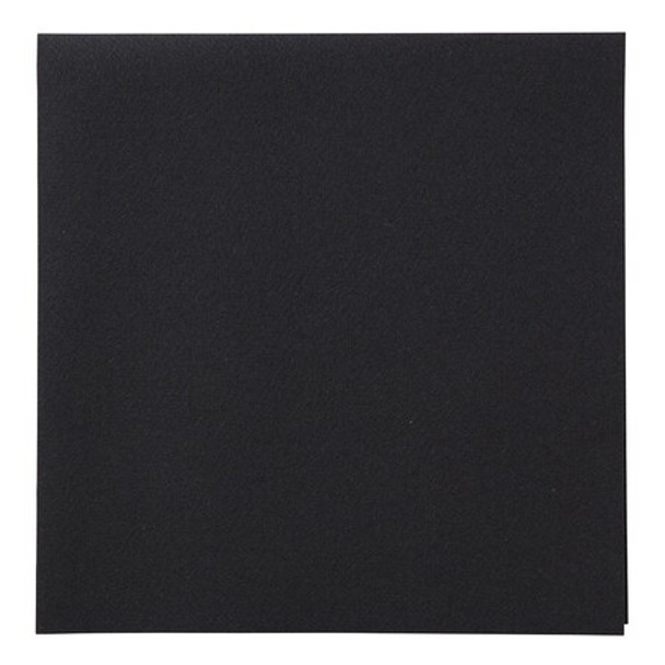Hoffmaster Dinner Napkin,Black,1/4 Fold,PK75 125073