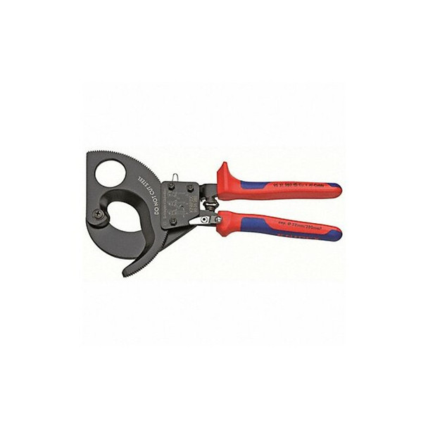 Knipex 11" Ratchet Action Cable Cutter, Center Cut 95 31 280 SBA