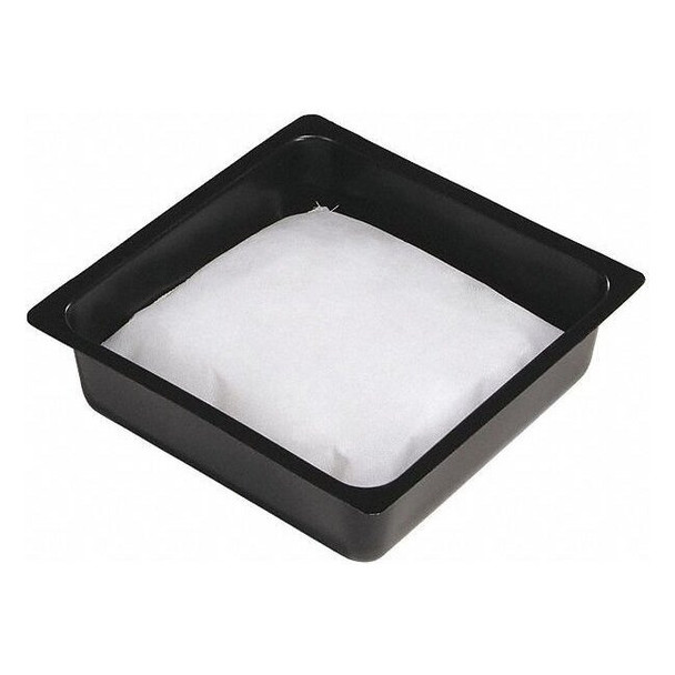 Spilltech Absorbent Pillow In Pan, 18 gal, Oil, Black/White, 36 PK WPIL1224