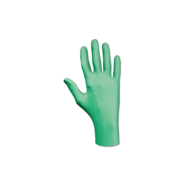 Disposable Natural Rubber Latex Gloves, Lightly Powdered, 5 mil, Large, Green