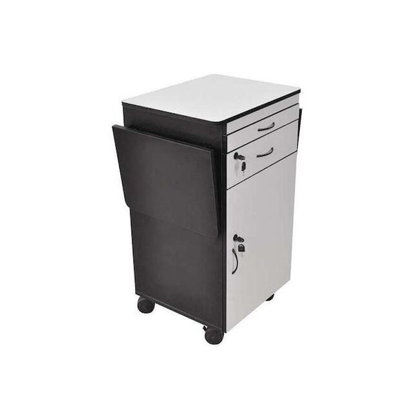 Luxor 38" Mobile AV Presentation Station Cart with Locking Cabinet WPSDD3