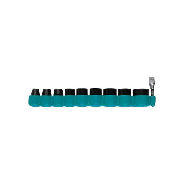 Makita 3/8 in Drive Impact XPS SAE Impact Socket Set,10 pcs, SAE, 10 pcs E-01672
