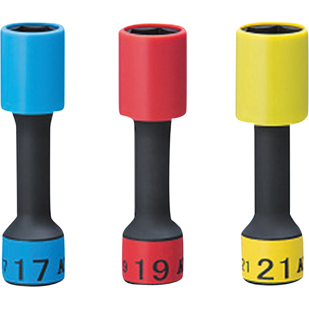 1/2"sq WHEEL GUARD SOCKET SET FOR IMPACT WRENCH TBP4903G