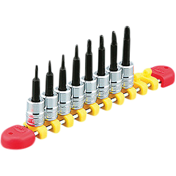 1/4"sq. T-Type Torx bit Socket Set for Tamper Resistance Fasteners (8pcs.) TBT208TH