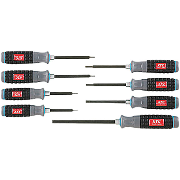 Hard Plastic Grip Screwdriver Set for Hexes (8 pcs) TD1H8