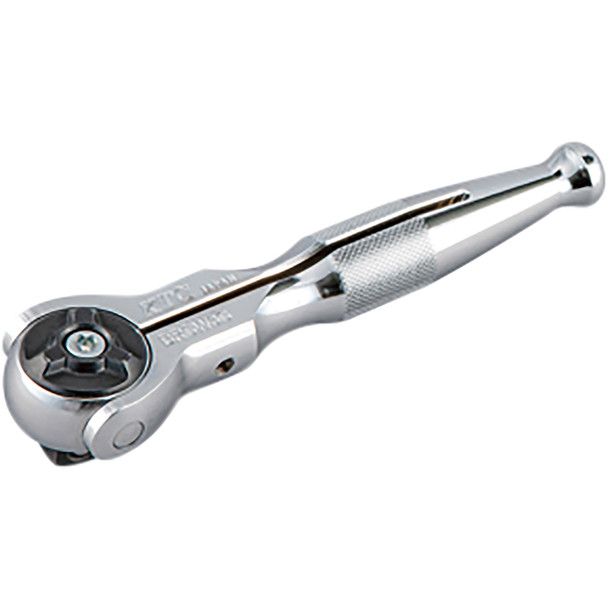 3/8"sq. Round Swivel Head Ratchet Short  120mm Long BRSW3S
