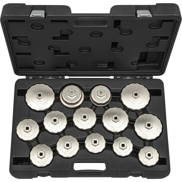 CUPTYPE OIL FILTER WRENCH SET (14pcs.) AVSA14A