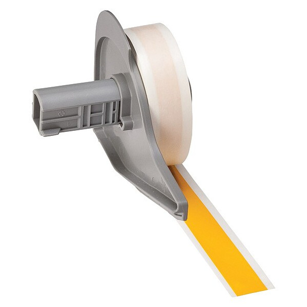 Brady ContinuousLabelStock,Yellow,Gloss,1/2inW M7C-500-581-YL