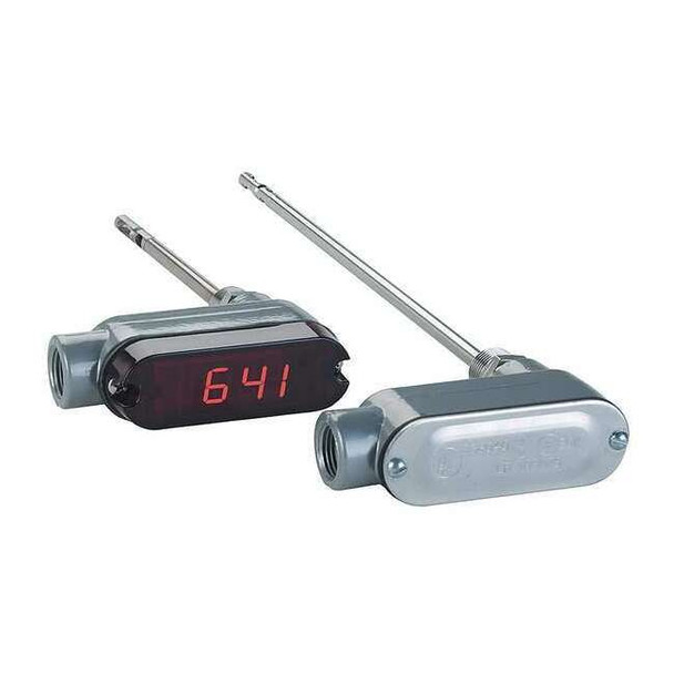 Air velocity transmitter, 12" (304.8 mm) probe length, with LED display.