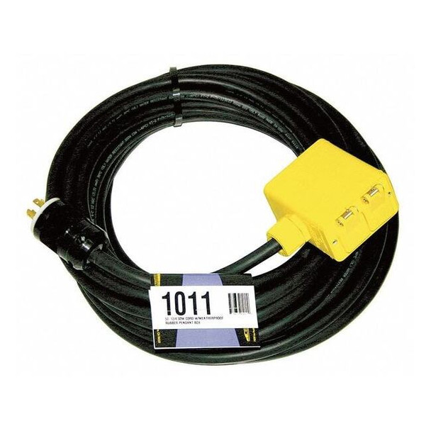 Southwire Extension Cord, 50ft, 12/4, 20A, SOW, Black 1011