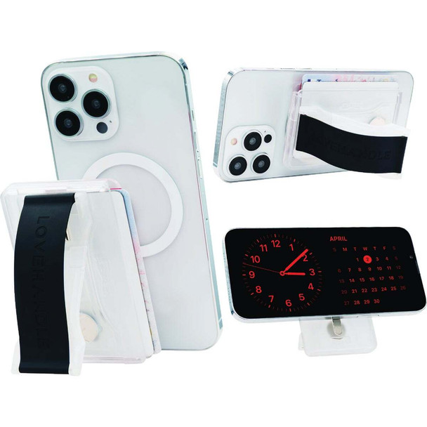 LoveHandle PRO Wallet for MagSafe Black on Clear Wallet WMP-25-1090-25