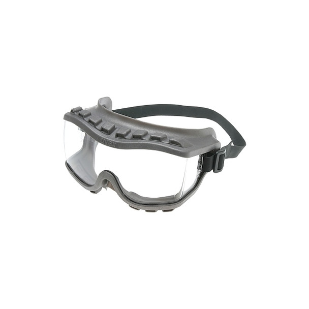 Strategy Goggles, Clear/Gray, Uvextra Antifog Coating, Neoprene, Closed Vent Pack of 10