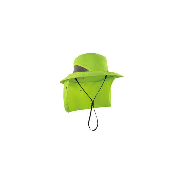 Ergodyne Chill-Its 8934 Ranger Hat with Neck Shade S/M Lime