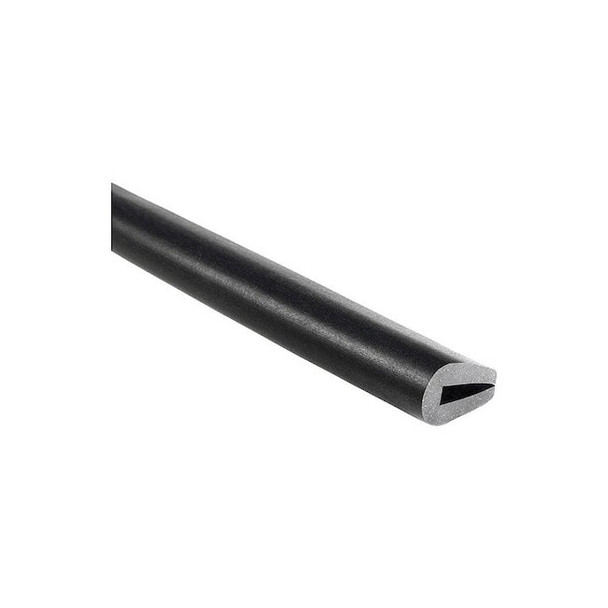 Trim-Lok Rubber Edge Trim,50ft L,Black,3/8 in W X1012-50