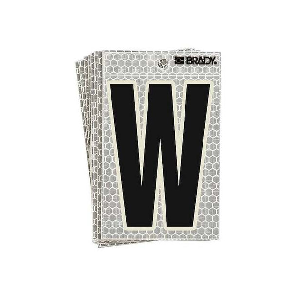 Brady LetterLabel,6inH,3inW,PK10 3020-W