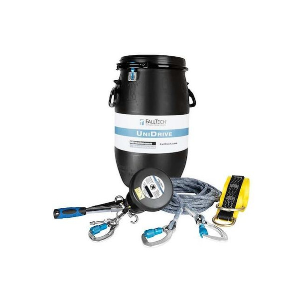 Falltech Decent Control,Al Carabiner,Black/Blue 6813150K