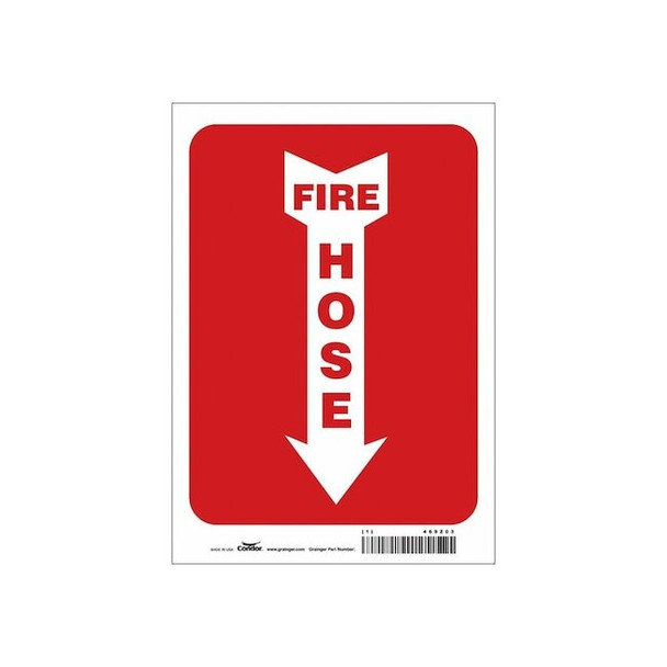 Condor Safety Sign,7" W,10" H,0.004" Thickness 469Z04