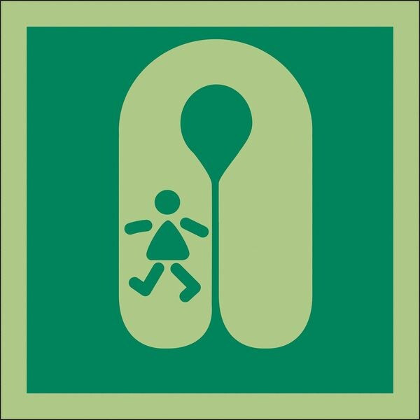 Condor (Child Life Jacket Symbol), 6 in W x 6 in H, Square, Vinyl, 486F68 486F68