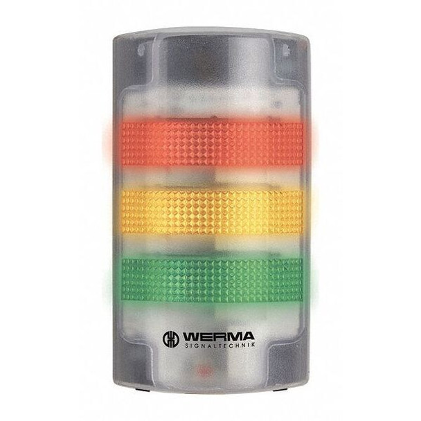 Werma Tower Light Assembly,24VAC/DC,30mA 69120055 Werma Tower Light Assembly,24VAC/DC,30mA 69120055