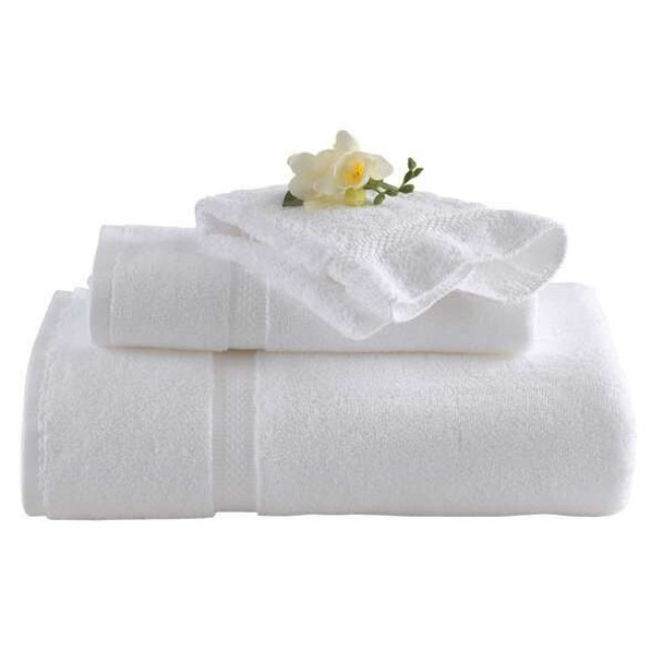 5 Star Hotel Collection Bath Towel,30 x 56 In,White,PK12 7132199