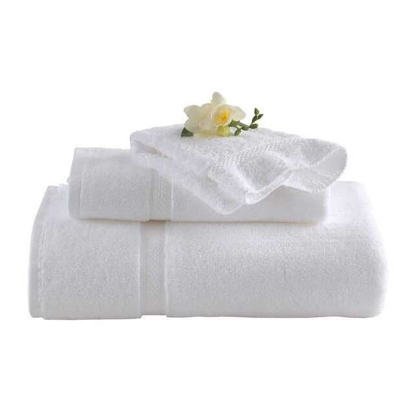 5 Star Hotel Collection Bath Towel,30 x 56 In,White,PK12 7132199