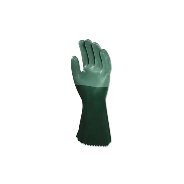 AlphaTec® 08-354 Neoprene Dipped Gloves, Rough Finish, Size 9, Green
