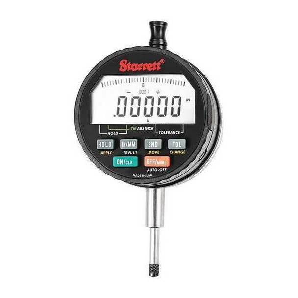 Starrett Electronic Indicator,0.6"/15mm Range F2720AD