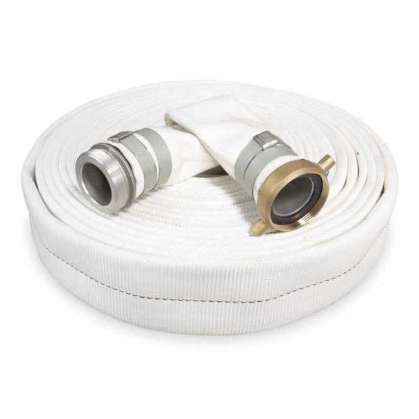 Manufacturer Varies 3" ID x 50 ft Rubber Water Discharge Hose 125 PSI WT 1ZMT6