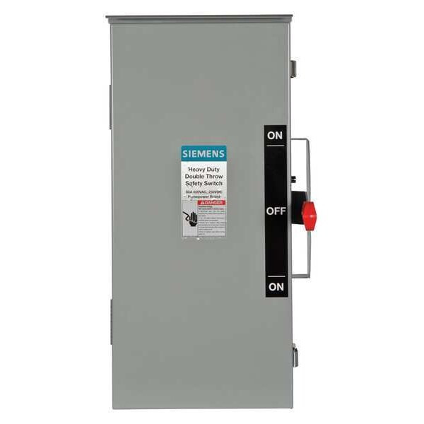 Siemens Nonfusible, Safety Switch, Heavy Duty, 600 V, 3PDT DTNF362R