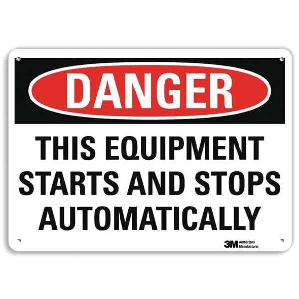 Lyle Danger Sign,10 inx14 in,Plastic U3-2008-NP_14X10