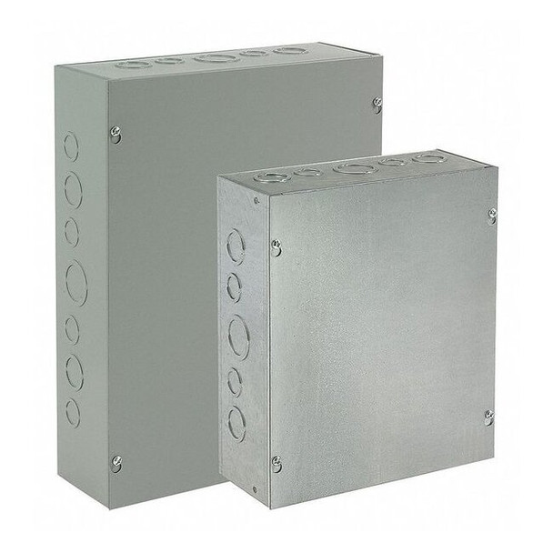 Captive Screws Electrical Enclosures, 8 in H, 4 in D, 6 in W, 1, Steel