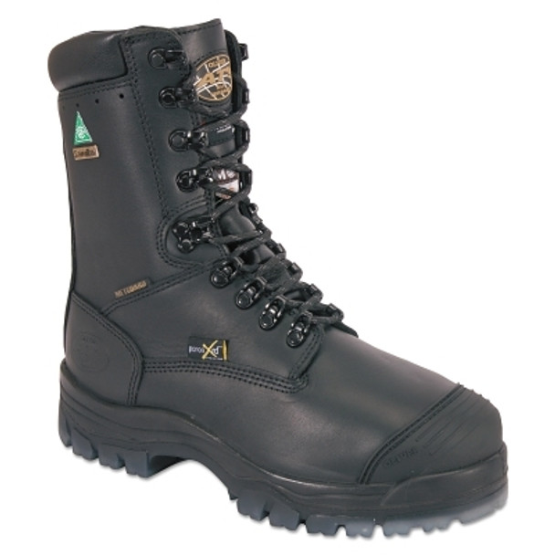 45 Series Leather 9 in Lace-Up Composite Toe Boots, Size 10, Black 45 Series Leather 9 in Lace-Up Composite Toe Boots, Size 10, Black