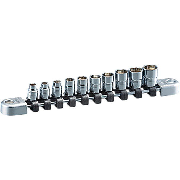 Socket Set 1/4" Drive Metric Standard 6 pt 10 pc NTB210A