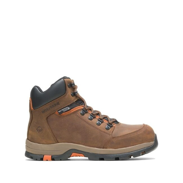 Wolverine Men's 6-Inch Work Boot, 8 1/2 M, Steel Toe, Brown, W211043 W211043