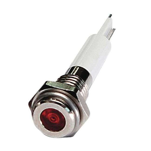 Flat Indicator Light, Red, 12VDC, Current Drawn: 20 mA