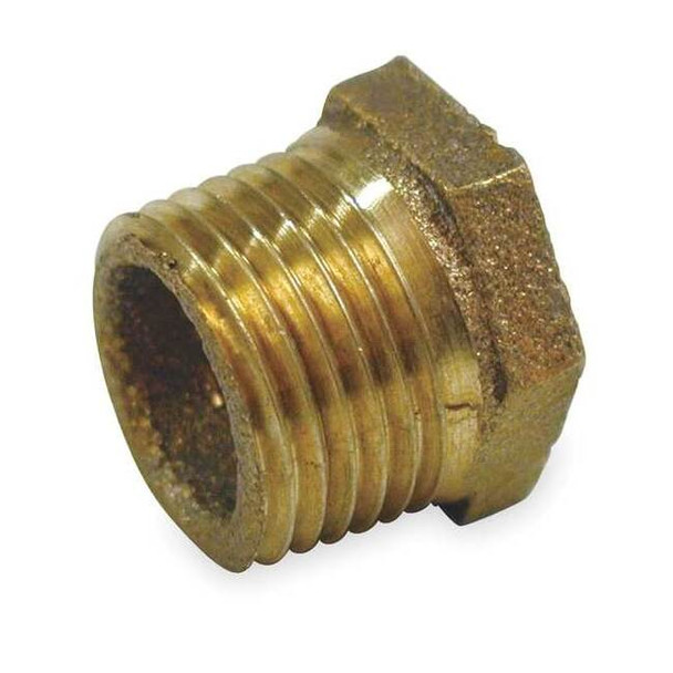 Hex Bushing Red Brass Hex Bushing, 3/4 in Male NPT X 1/4 in Female NPT
