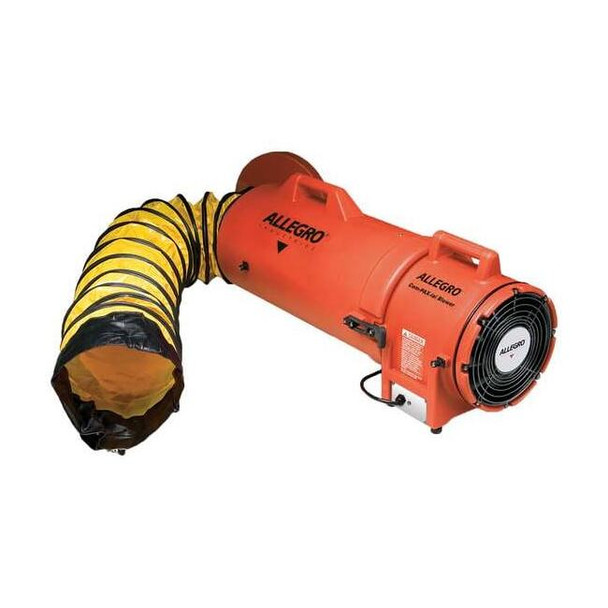 Allegro Industries Confined Space Blower,Orange,13 1/2" W 9536-50