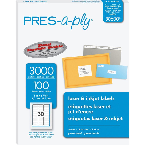 PRES-a-ply  Address Label 30600