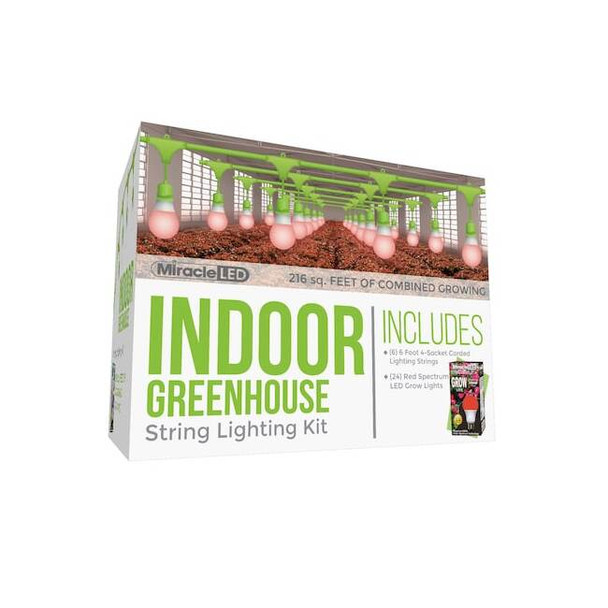 Miracle Led Ultra Grow 4-Socket Corded LED Grow,PK6 601163