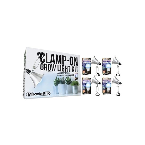 Miracle Led Wide Angle LED Clamp-On Grow Light,PK4 601317