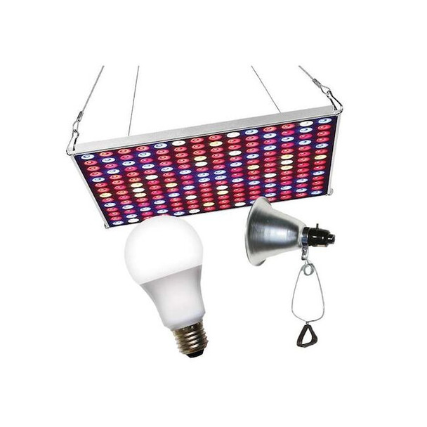 Miracle Led LED Grow Panel & Clamp On LED Full 5 Spectrum Grow Light Kit 602226