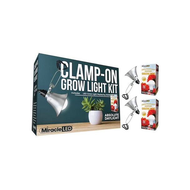 Miracle Led Absolute DayLght LED Clamp-On Grow,PK2 601298