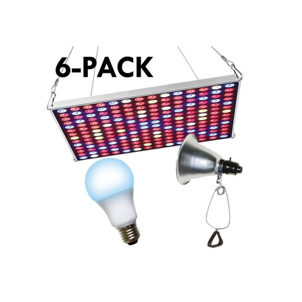 LED Grow Panel & Clamp On LED Blue Spectrum Grow Light Kit 18 Pcs Kit,PK6